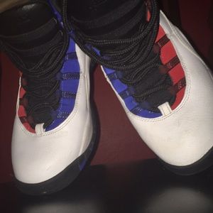 Jordan red white and blue 10s